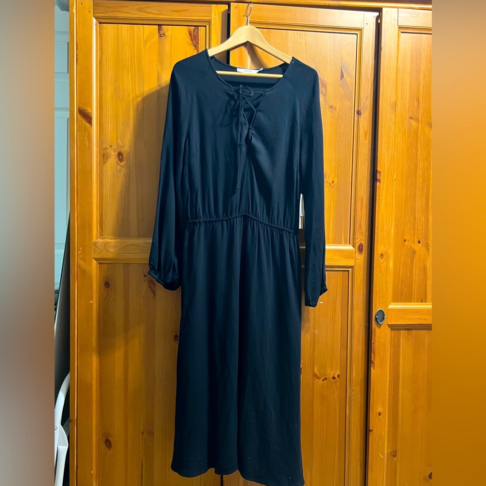 JustFab Long Black Dress